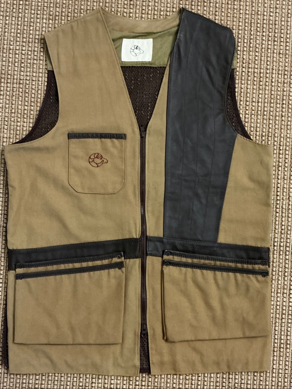 Griffin & Howe Warm Weather RH Shooting Vest Leather Trim